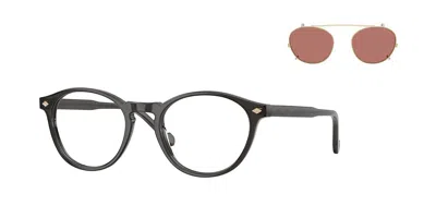 Vogue Eyewear Vogue Occhiali Da Vista Vo5751s 29231w Occhiali Da Vista Chiari Per Uomo (solo Montatura) In Transparent Dark Grey