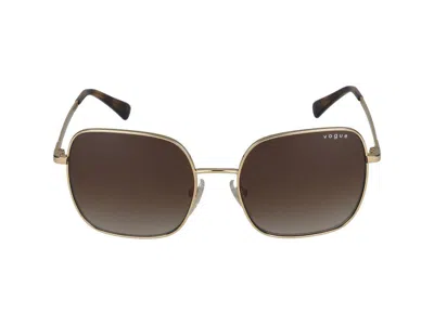 Vogue Eyewear Tinted Square Sunglasses In Gold