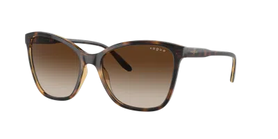 Vogue Eyewear Woman Sunglasses Vo5520s In Brown Gradient