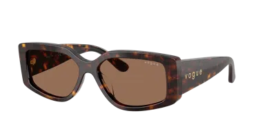 Vogue Eyewear Woman Sunglass Vo5642su In Dark Brown