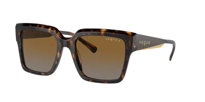 Vogue Eyewear Woman Sunglass Vo5553s In Gradient Brown Polarized