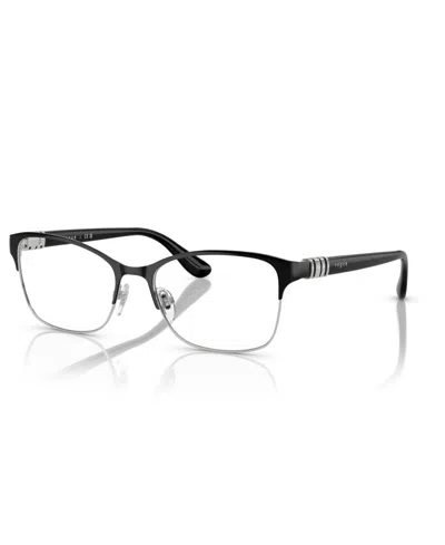 Vogue Eyewear Women's Eyeglasses, Vo4050 In Top Black,silver