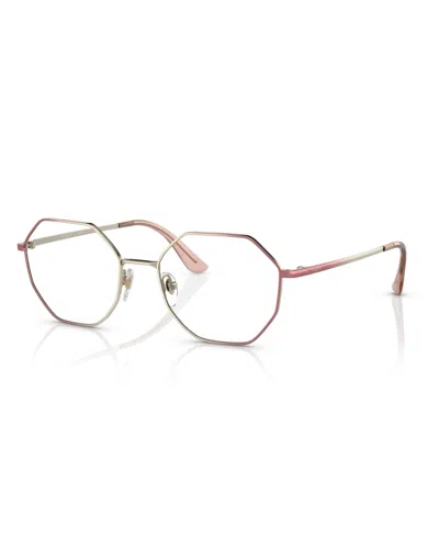 Vogue Eyewear Women's Eyeglasses, Vo4094 In Red Gradient Pale Gold