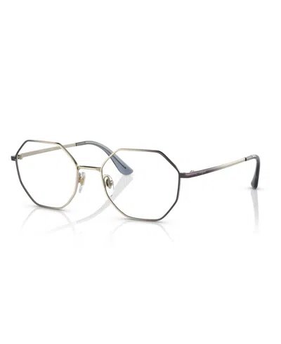 Vogue Eyewear Women's Eyeglasses, Vo4094 In Violet Gradient Pale Gold
