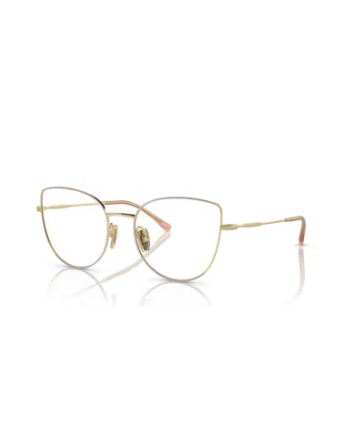 Vogue Eyewear Women's Eyeglasses, Vo4298t In Top Nude,light Gold