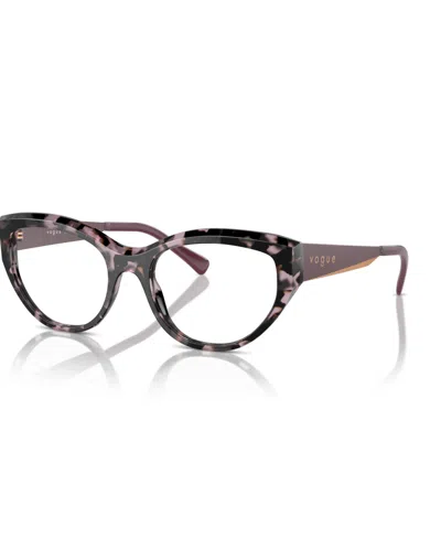 Vogue Eyewear Women's Eyeglasses, Vo5560 In Violet Tortoise