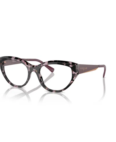 Vogue Eyewear Women's Eyeglasses, Vo5560 In Violet Tortoise
