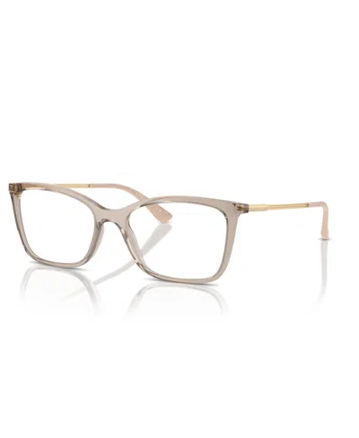 Vogue Eyewear Women's Eyeglasses, Vo5563 In Transparent Caramel