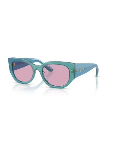 Vogue Eyewear Women's Geometric Sunglasses, Vo5641su In Blue