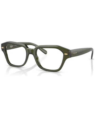 Vogue Eyewear Women's Irregular Eyeglasses, Vo544750-o In Opal Green