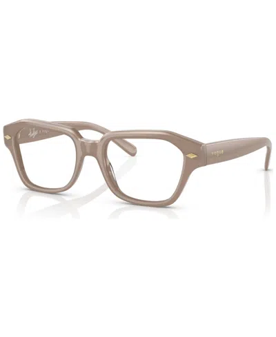 Vogue Eyewear Women's Irregular Eyeglasses, Vo544750-o In Opal Sand