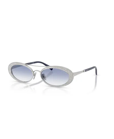 Vogue Eyewear Women's Oval Sunglasses, Vo4348sb In Silver
