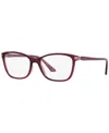 Vogue Eyewear Women's Pillow Eyeglasses, Vo5378 In Top Violet,pink