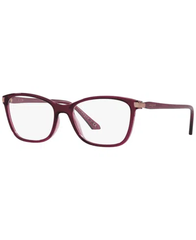 Vogue Eyewear Women's Pillow Eyeglasses, Vo5378 In Top Violet,pink