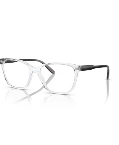 Vogue Eyewear Women's Pillow Eyeglasses, Vo5518 In Transparent