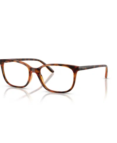 Vogue Eyewear Women's Pillow Eyeglasses, Vo5621 In Brown