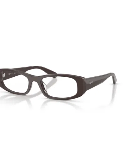 Vogue Eyewear Women's Pillow Eyeglasses, Vo5699u In Brown