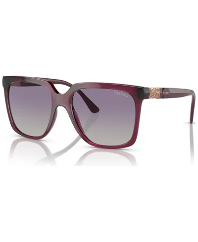 Vogue Eyewear Woman Sunglasses Vo5476sb In Polar Grey Gradient Violet