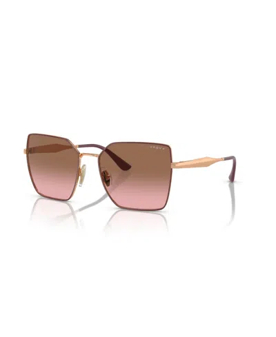 Vogue Eyewear Women's Square Sunglasses, Vo4284s In Gold
