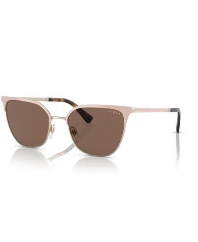Vogue Eyewear Women's Sunglasses, Vo4248s In Top Beige,pale Gold