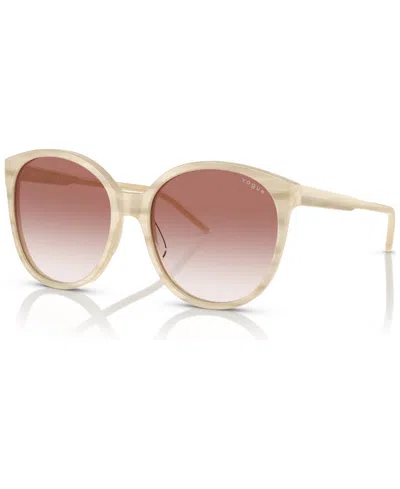 Vogue Eyewear Women's Sunglasses, Vo5509s56-y 56 In Beige Horn