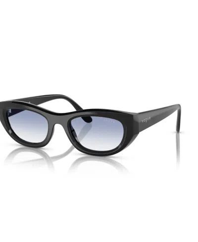 Vogue Eyewear Women's Sunglasses Vo5616s In Clear Gradient Light Blue