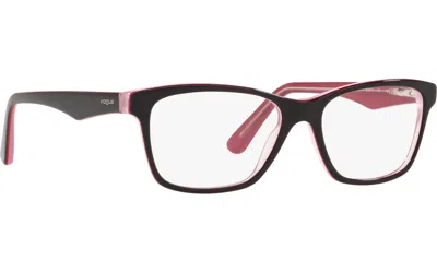 Vogue Eyewear Women's Vo 2787 Eyeglasses In Black Front With Red Inside In Multi