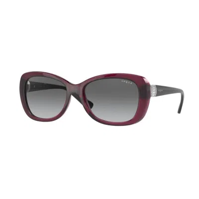 Vogue Eyewear Women's Vo 2943-sb Sunglasses In Burgundy Red (grey Lens) In Multi