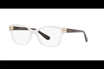 Vogue Eyewear Women's Vo 2998 Eyeglasses In Clear Front With Tortoise Temples In Multi