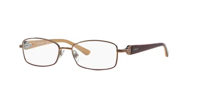 Vogue Eyewear Women's Vo 3845-b Eyeglasses In Metal With A Purple Temple Charmes On Side In Multi