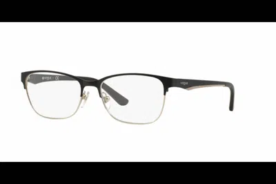 Vogue Eyewear Women's Vo 3940 Eyeglasses In Black And Silver In Multi