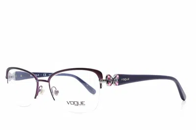 Vogue Eyewear Women's Vo 3966 Eyeglasses In Matte Brushed Bordeaux In Multi