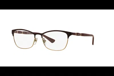Vogue Eyewear Women's Vo 3987 Eyeglasses In Brown With Gold On Bottom In Multi