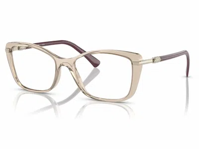Vogue Eyewear Women's Vo 5487-b Eyeglasses In Clear With Burgundy In Multi