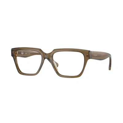 Vogue Eyewear Women's Vo 5511 Hailey Eyeglasses In Transparent Khaki In Multi