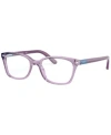 Vogue Jr Vy2001 Unisex Square Eyeglasses In Transparen