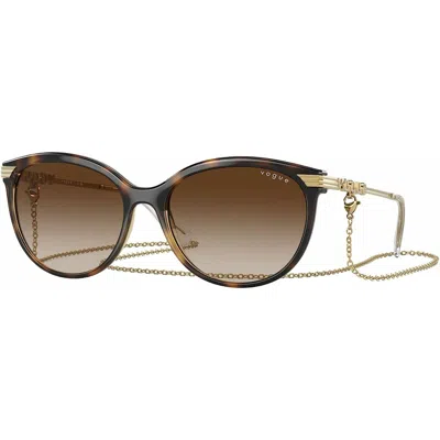 Vogue Ladies' Sunglasses  Vo 5460s Gbby2 In Gold