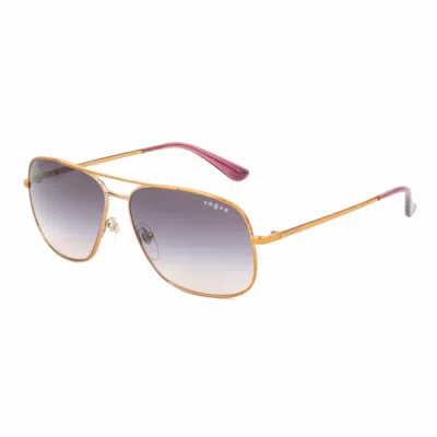 Vogue Ladies' Sunglasses  Vo4161s-50753658  58 Mm Gbby2 In Gold