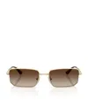 Vogue Metal Rectangular Sunglasses In Multi