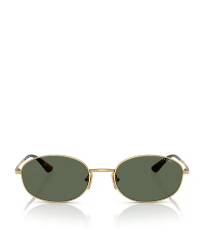 Vogue Metal Sunglasses In Gold