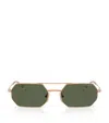 Vogue 55mm Polarized Irregular Sunglasses In Green