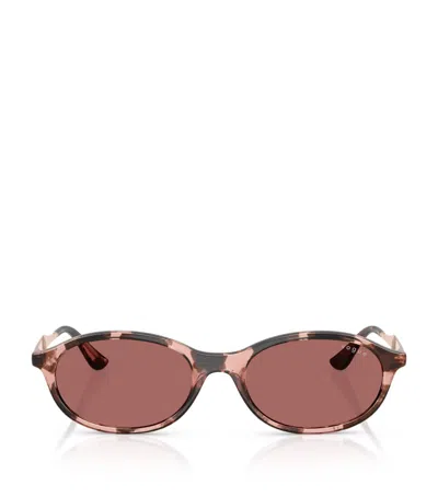 Vogue Oval Sunglasses In Pink