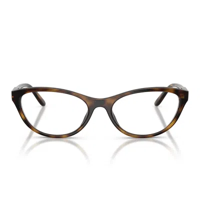 Vogue Prescription Glasses Vo5703 U W656 Dark Brown/transparent Women In Green