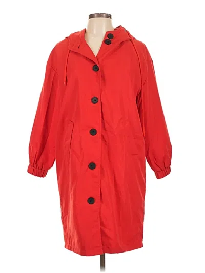 Pre-owned Vogue Raincoat In Red