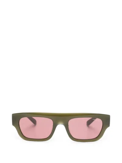 Vogue Rectangle-frame Sunglasses In Green