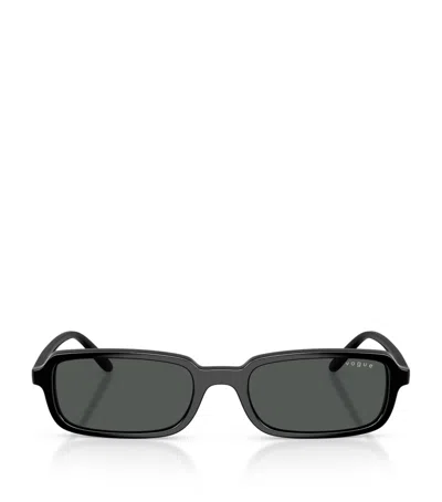 Vogue Rectangular Sunglasses In Brown