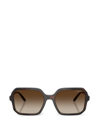 Vogue Square-frame Tortoiseshell-pattern Sunglasses In Brown