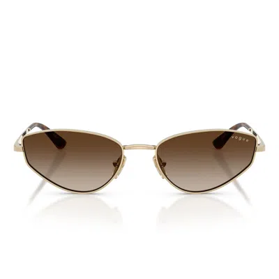 Vogue Sunglasses Vo4339 S 848/13 Pale Gold/gradient Brown Women's