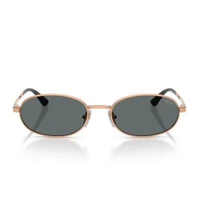 Vogue Sunglasses Vo4353 S 515281 Rose Gold/dark Grey Women Polarized In Orange