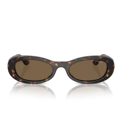 Vogue Sunglasses Vo5582 S W65673 Dark Brown/dark Brown Women